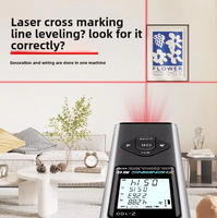 Professionnel 3 en 1 Laser Mètre Laser Distance Rechargeable Noir 60M Haute Précision Mesure Numérique Portable De Poche