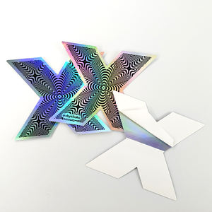 Pegatina adhesiva de impresión UV troquelada impermeable con código QR, calcomanía de código de barras, pegatina de promoción de regalo, Parte posterior dividida - Product Image 4