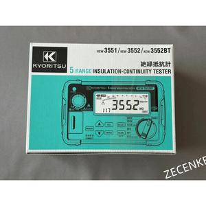 Testeur de résistance d'isolement numérique KYORITSU KEW 3552BT 50-1000V Mégohmmètre d'occasion - Product Image 1