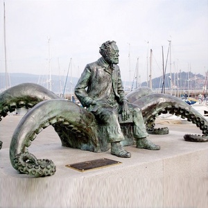 Sculpture de style européen personnalisée grandeur nature en laiton représentant un homme lisant un <span class=keywords><strong>livre</strong></span> assis sur un banc - Product Image 3