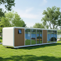 Sinoy Compact Smart Apple Tiny House Solution, Cápsula Espacial Prefabricada, Cabaña Glamping Pod, Hotel Villa Tienda de Acero, Diseño Moderno de 40 pies