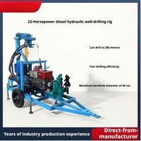 Mini machine de forage portable pour puits profonds avec pompe et roulement à billes pour les zones montagneuses