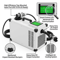 Chargeur portable DC pour véhicules électriques 7 kW, 15 kW, 20 kW, norme ISO 15118, station de charge rapide mobile intelligente pour flotte de VE et atelier de réparation automobile