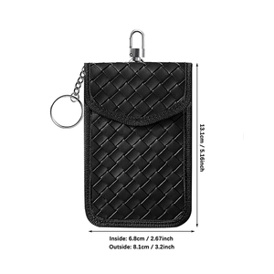 Étui bloqueur de signal de clé de <span class=keywords><strong>voiture</strong></span> étui de protection de signal étui de protection <span class=keywords><strong>pour</strong></span> anneau de clés de <span class=keywords><strong>voiture</strong></span> sac de <span class=keywords><strong>blocage</strong></span> <span class=keywords><strong>RFID</strong></span> sans clé - Product Image 1