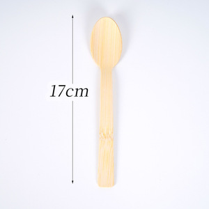 Ensemble de couverts jetables en bambou 100% biodégradable, logo personnalisé, cuillères écologiques - Product Image 2