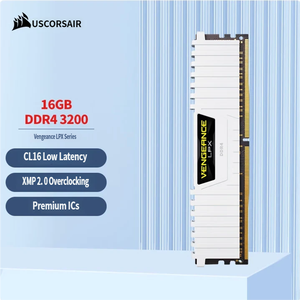 USCorsair <span class=keywords><strong>Vengeance</strong></span> 8G 16G 32G <span class=keywords><strong>DDR4</strong></span> DRAM 3200MHz C16 Kit de mémoire de bureau Noir <span class=keywords><strong>Vengeance</strong></span> Noir/Blanc - Product Image 5