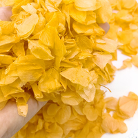 Décorations de mariage aux fleurs, confettis de pétales naturels, véritables pétales d'hortensia de grande taille, confettis de pétales identiques aux pétales lyophilisés