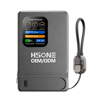 Batterie externe magnétique 3-en-1 avec chargeur sans fil 15W, chargeur USB-C PD 20W, écran TFT intelligent et support intégré