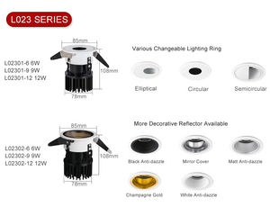 Vàng đen phản xạ <span class=keywords><strong>Led</strong></span> <span class=keywords><strong>Downlight</strong></span> recessed hẹp chùm tại chỗ ánh sáng Trần cho thương mại khu dân cư - Product Image 3