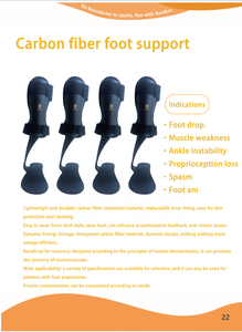 Chân hỗ trợ chỉnh hình sợi carbon nhẹ với vật liệu composite bền có thể thay thế lớp lót bên trong dễ da - Product Image 6
