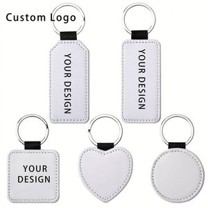 Custom Made <b>Keychains</b> PU <b>Leather</b> Stainless Steel, Eco-Friendly for All Occasions Decoration - Product Image 4