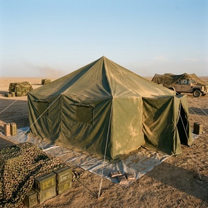 Tente de campement pour réfugiés BC, <span class=keywords><strong>prix</strong></span> usine personnalisé, en toile robuste avec structure métallique et vestibule métallique pour l'extérieur - Product Image 4