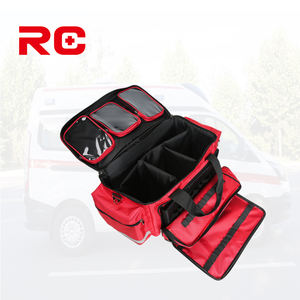 Grand grand sac médical professionnel trousses de premiers soins vides sac de traumatologie pour ambulance soins de santé à <span class=keywords><strong>domicile</strong></span> EMT, EMS, gris - Product Image 2