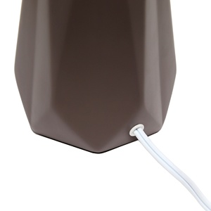 TD Design moderno lampada da tavolo prismatica in ceramica LED con paralume a cupola alimentato a batteria per uso camera da letto in porcellana Base in cristallo