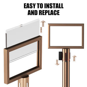 حامل إعلانات قابل للسحب للمطارات مع إطار لحمل لافتات A3 وA4 - Product Image 5