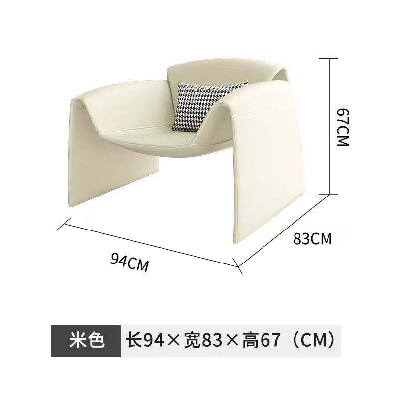 สีขาวนวล (หนัง PU) พร้อมหมอนรองเอวฟรี