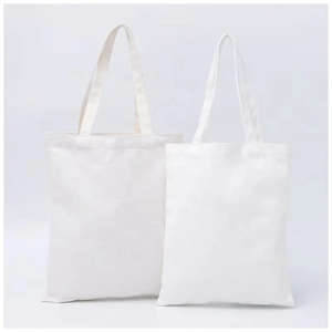 Recién llegado, bolsas de lona naturales en blanco y negro, tela de algodón 100% con impresión de logotipo personalizado, promoción de embalaje ecológico - Product Image 4