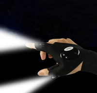 Gants Torche Lumineux pour Activités de Plein Air : Lampe de Survie pour Camping et Randonnée