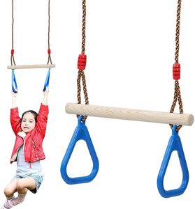 Accessoires d'ensemble de balançoire de barre de trapèze de gymnase d'enfants de prix usine avec 2 poignées de triangle - Product Image 1