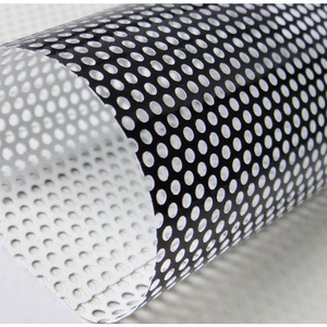 160gsm/160Micron One Way Vision Vinyl <span class=keywords><strong>Film</strong></span> Frontlit Flex PVC pour une bonne impression Matériau d'affiche de pare-brise arrière perforé - Product Image 4