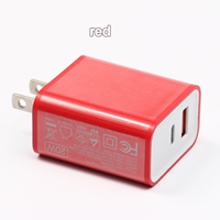 Chargeur HNT 20W coloré à 2 ports, charge rapide, OEM/ODM, adaptateur secteur USB Type C personnalisé pour iPhone Samsung