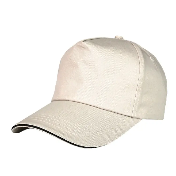Sombreros de béisbol deportivos para hombre y mujer, gorras de béisbol de algodón con logotipo bordado personalizado, visera curvada lisa en blanco, venta al por mayor