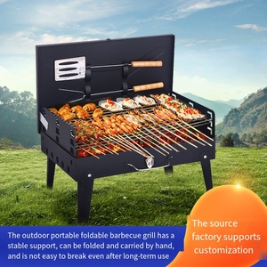 Parrilla Plegable para Exteriores con Caja de Herramientas Integrada, Rejilla para Asar, Parrilla para Vendedores Ambulantes - Product Image 1