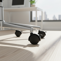 Roulettes en nylon de 50 mm à succès pour chaise de bureau, roulettes de remplacement pour meubles avec frein pour salon et hôtel