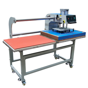 Prensa de transferencia de calor neumática 80x100 máquina de prensa de calor de doble cabezal máquina de prensa de calor giratoria automática neumática - Product Image 6