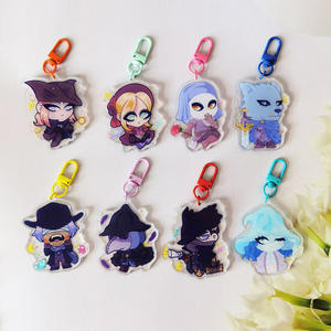 Felton personnalisé clair imprimé figurines d'anime porte-clés en acrylique pas de quantité minimale de commande breloques en acrylique double face - Product Image 2
