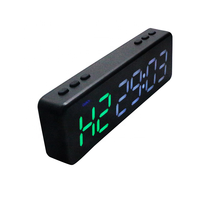 Jam Timer Dinding Gym Mini LED Portabel Multifungsi Kustom untuk Pengaturan Waktu Latihan, Laris untuk Grosir