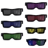 2025 USB Rechargeable Led Lunettes Partie Led Lunettes Affichage Magic Led Fullcolor Led Lunettes Brillant Led Lunettes pour Noël