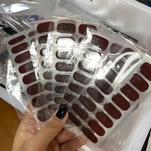 Autocollants pour ongles en gel UV à couverture complète, 16 embouts/feuille, bandes transparentes semi-durcies pour manucure, <span class=keywords><strong>d</strong></span>écoration, vernis adhésif, DIY - Product Image 3