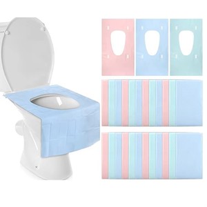 Copriwater Monouso Adesivi da Viaggio, Set Singolo, 2 Strati Carta + Pellicola PE per Bagni - Product Image 6