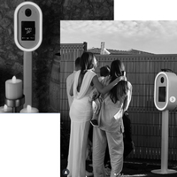 Photomaton détachable ovale pour iPad/appareil photo reflex numérique avec éclairage RGB, machine de photomaton de mariage, flight case, support selfie en alliage d'aluminium