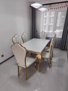 OEM nuova introduzione della produzione di massa Design classico modernista Pula bouclé sedia da pranzo - Product Image 3