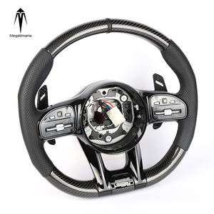 Adapté pour benz <span class=keywords><strong>Amg</strong></span> MG GT C190 <span class=keywords><strong>AMG</strong></span> GT <span class=keywords><strong>GTS</strong></span> 50 63 C190 W204 W205 W206 W213 W219 W211 Mise à niveau du nouveau volant en fibre de carbone à LED - Product Image 5