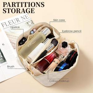 Trousse de Voyage de Luxe Personnalisée en Cuir pour Pinceaux de Maquillage – Étui Cosmétique Professionnel Rose Tendance avec Fermeture Éclair et Personnalisation - Product Image 5