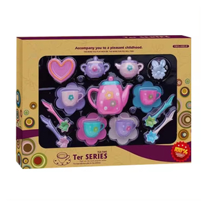 Commercio all'ingrosso 17 PEZZI di plastica <span class=keywords><strong>da</strong></span> cucina in età prescolare <span class=keywords><strong>giocattolo</strong></span> per bambini <span class=keywords><strong>set</strong></span> <span class=keywords><strong>da</strong></span> tè - Product Image 1