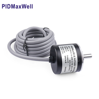 Capteur de mesure incrémental PIDMaxWell MCT38SA 200P/R de type roue, avec support à ressort, pour textile et papier, axe de 6 mm