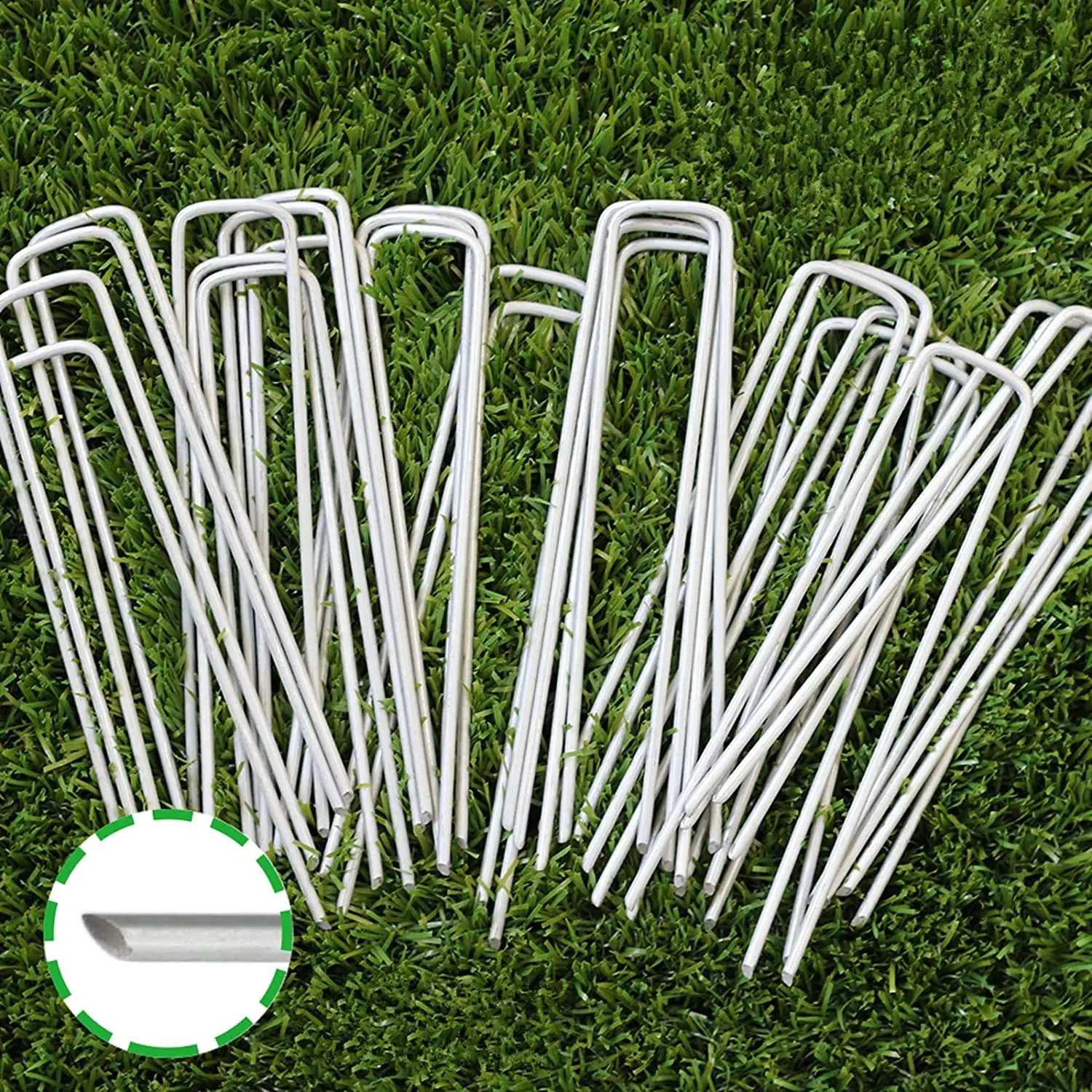 6 polegadas galvanizado jardim paisagem sod staples