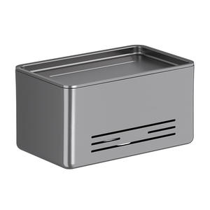 Boîte de rangement multifonctionnelle pour papier toilette sans perçage, rectangulaire, noir canon, lot de 1, support à papier - Product Image 1