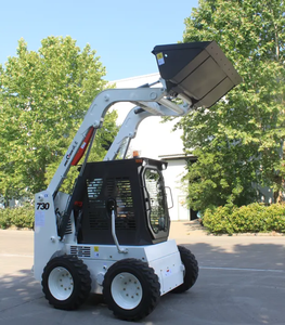 Minicargadora de 730 kg, Equipo de Deslizamiento para <span class=keywords><strong>Tractor</strong></span>, Minicargadora de 4 Ruedas con Motor, Seminueva - Product Image 5