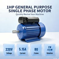 Moteur électrique monophasé AC série YL YL802-4-0.75KW pour compresseur d'air