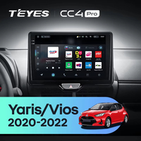 TEYES CC4 PRO Para Toyota Yaris Vios 2020 - 2022 Reproduce Radio CarPlay Multimedia para Auto Android Auto 2DIN Autoradio
