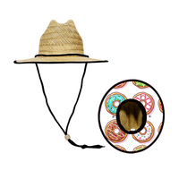 En stock Chapeau de paille d'été pour enfants avec motif de sauveteur, design de bottes de cowboy pour garçons et filles, pour les voyages, la pêche et les activités de plein air