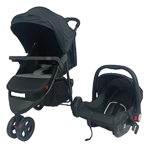 Cochecito de Bebé Popular y en Oferta, sin Portavasos Morado, Cochecito 3 en 1 con Asiento para Automóvil - Product Image 1