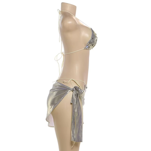 Women 3 Piece <b>Bikini</b> <b>Set</b> Sexy Beach Swimwear Party Club Casual Fashion Swimwear - Product Image 3
