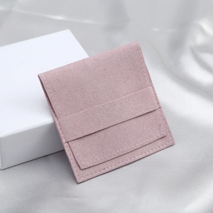 Customized Color Velvet & Suede Jewelry <b>Pouch</b> Packaging with Custom Logo and Display - Product Image 1