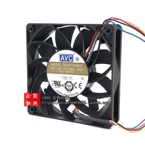 Ventilador de servidor con rodamiento de bolas Avc Dbtb1225B2F 120x120x25mm 12V 2.04A para refrigeración de CPU - Product Image 3